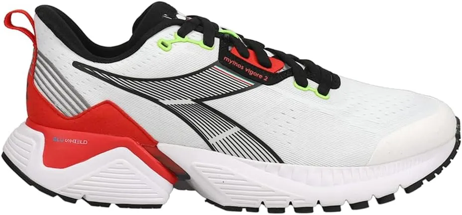 Diadora Mythos BluShield Volo 2 Youth Running Shoes - Nylon Air Mesh, SuprellSoft Upper, Removable Ergonomic Insole, EVA Elastomer Foam Midsole, Blushield Technology
