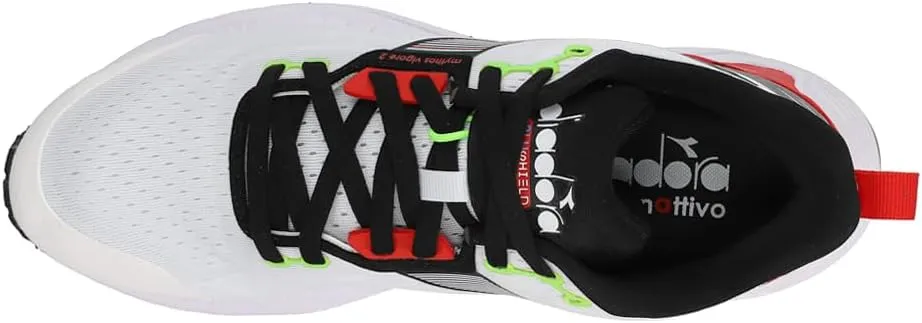 Diadora Mythos BluShield Volo 2 Youth Running Shoes - Nylon Air Mesh, SuprellSoft Upper, Removable Ergonomic Insole, EVA Elastomer Foam Midsole, Blushield Technology