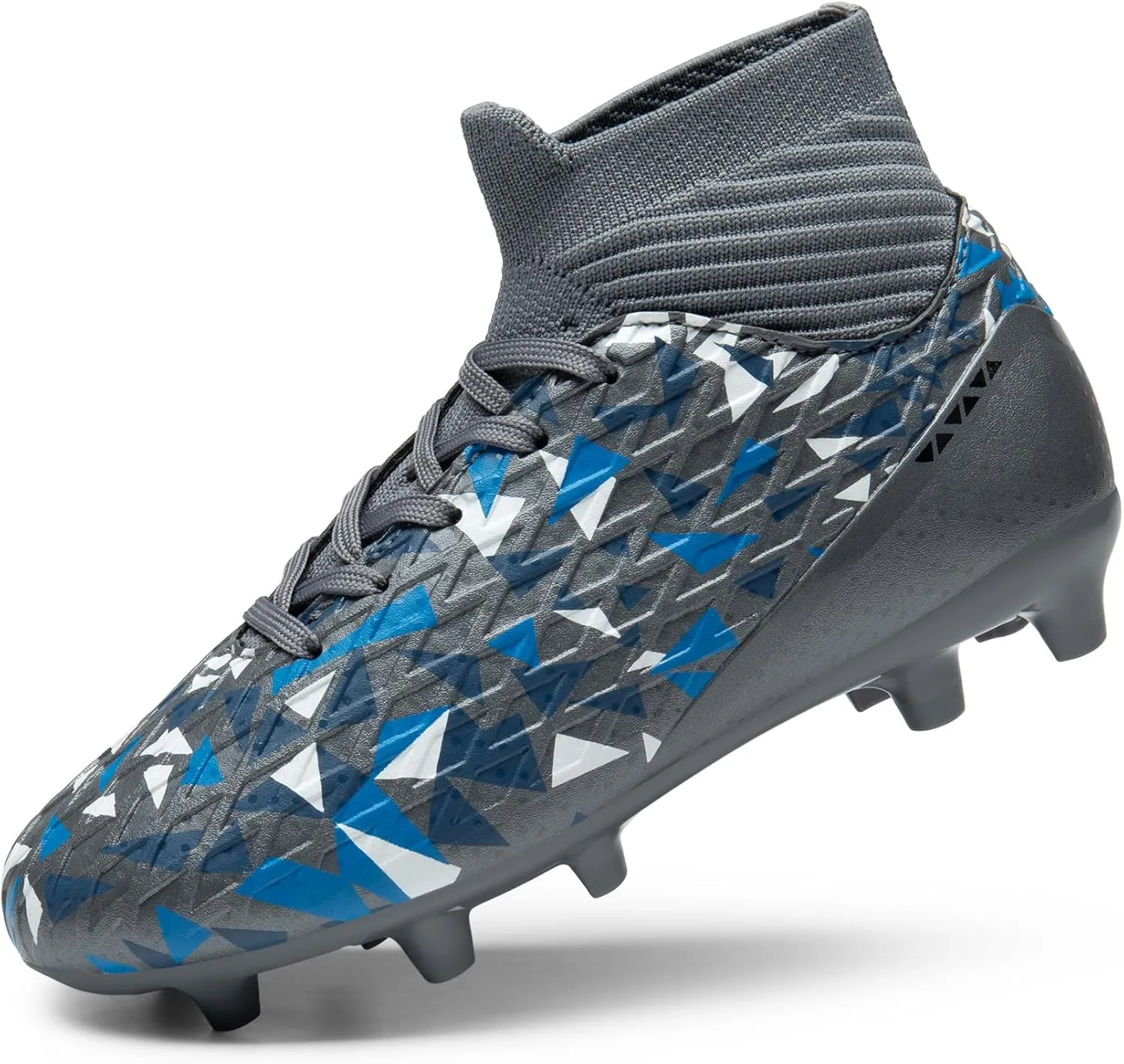 DREAM PAIRS Boys Football Cleats Youth High Top Firm Ground Soccer Shoes for Little/Big Kids