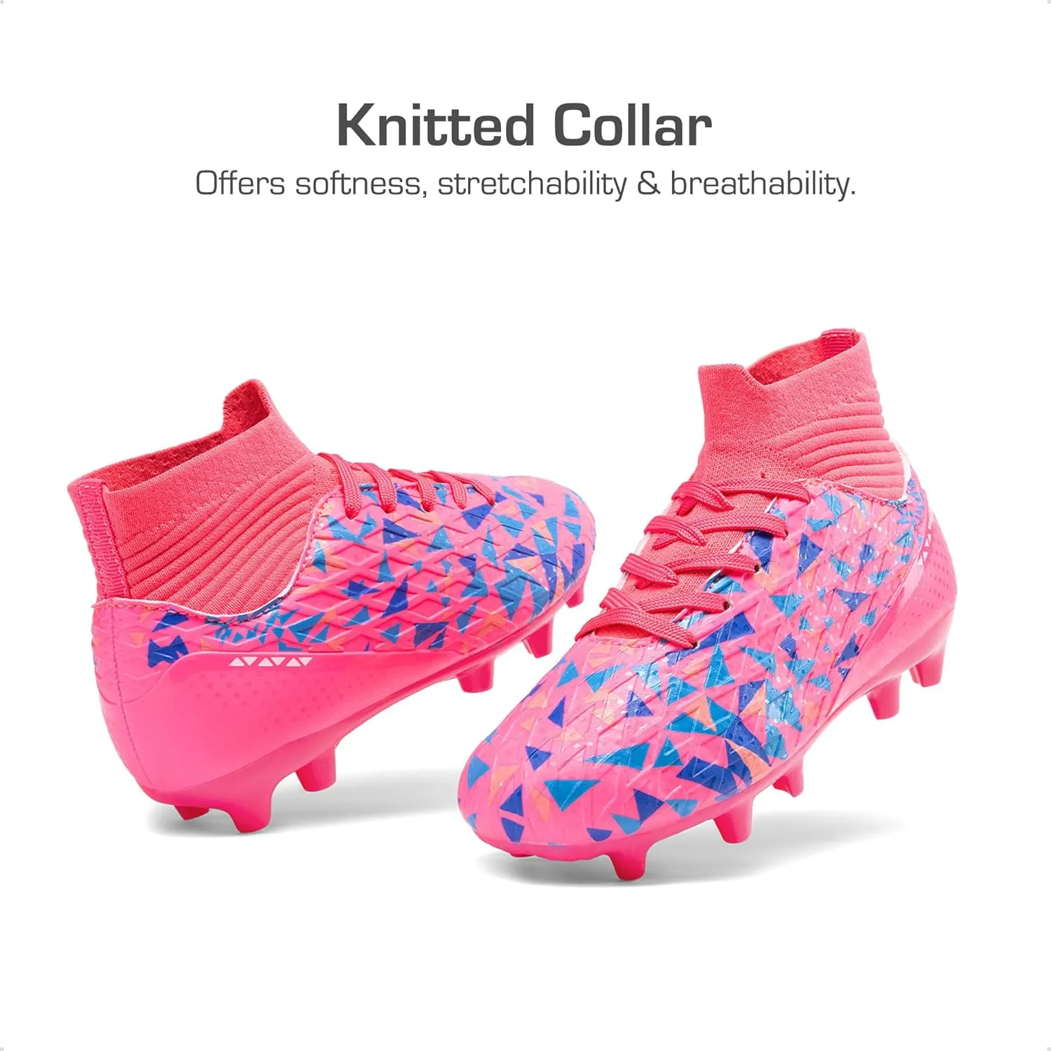 DREAM PAIRS Boys Football Cleats Youth High Top Firm Ground Soccer Shoes for Little/Big Kids