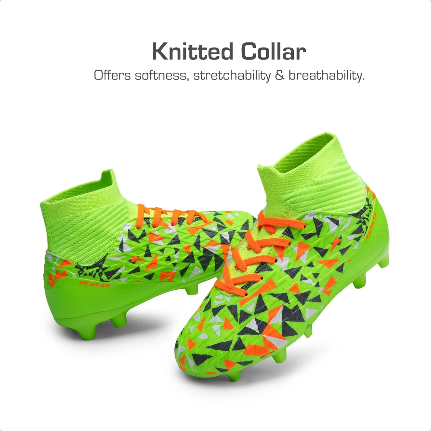 DREAM PAIRS Boys Football Cleats Youth High Top Firm Ground Soccer Shoes for Little/Big Kids