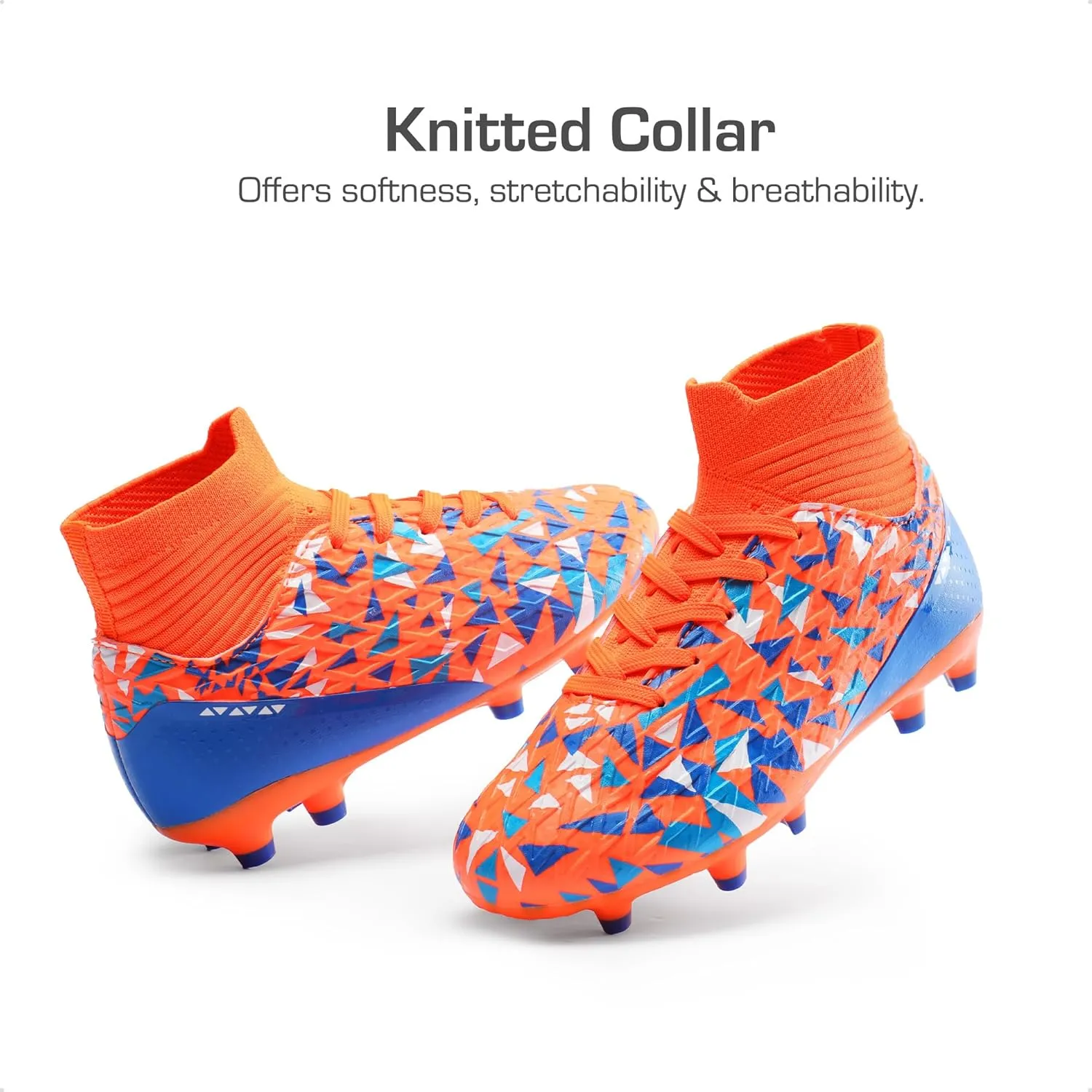 DREAM PAIRS Boys Football Cleats Youth High Top Firm Ground Soccer Shoes for Little/Big Kids