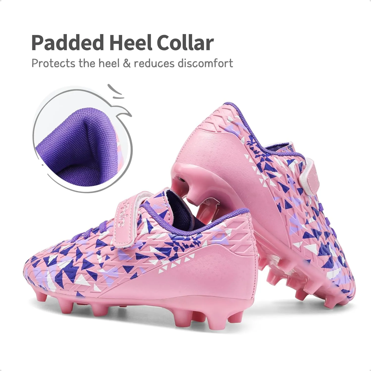 DREAM PAIRS Boys Girls Soccer Cleats Kids Football Shoes for Little/Big Kid SDSO2307K