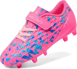 DREAM PAIRS Boys Girls Soccer Cleats Kids Football Shoes for Little/Big Kid SDSO2307K