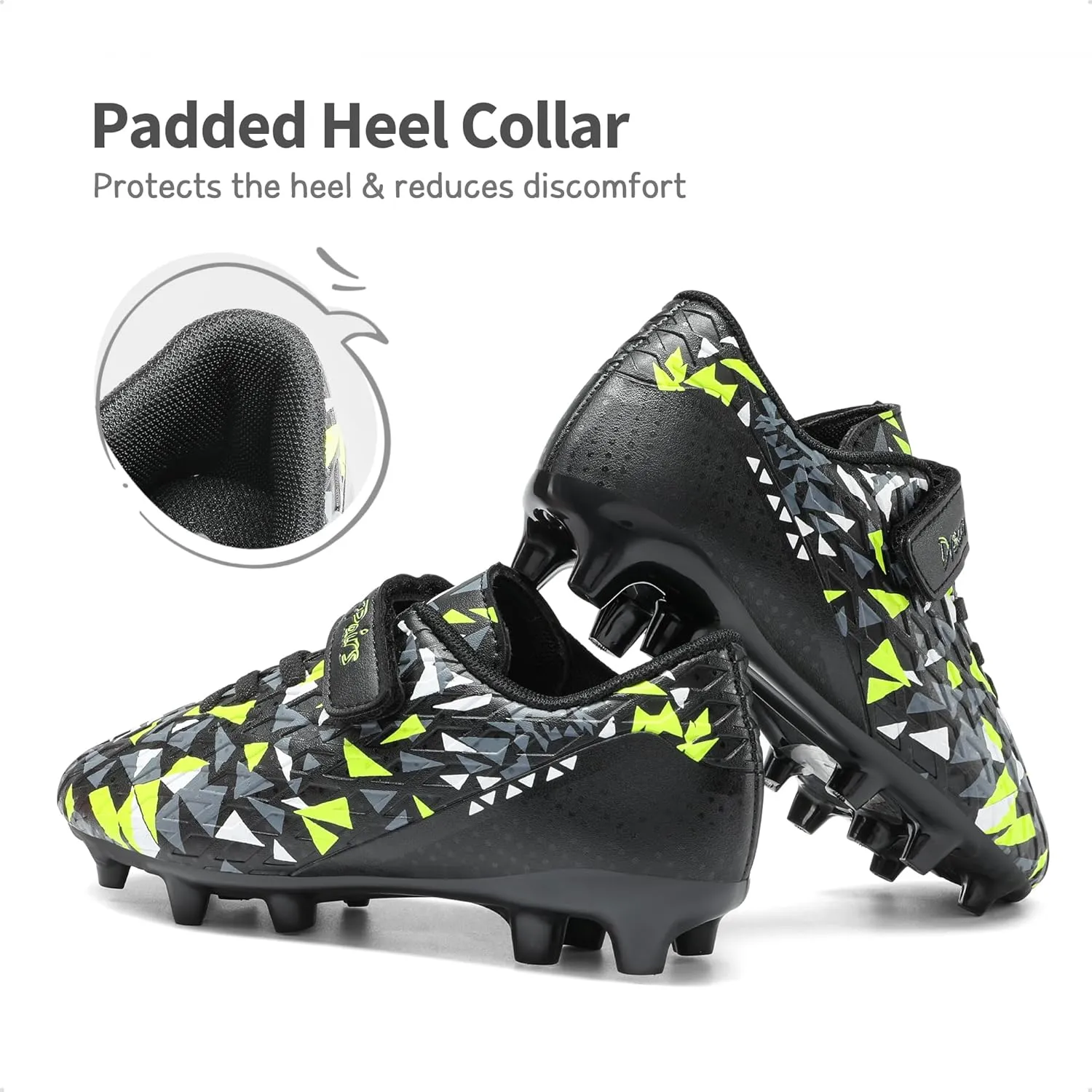 DREAM PAIRS Boys Girls Soccer Cleats Kids Football Shoes for Little/Big Kid SDSO2307K