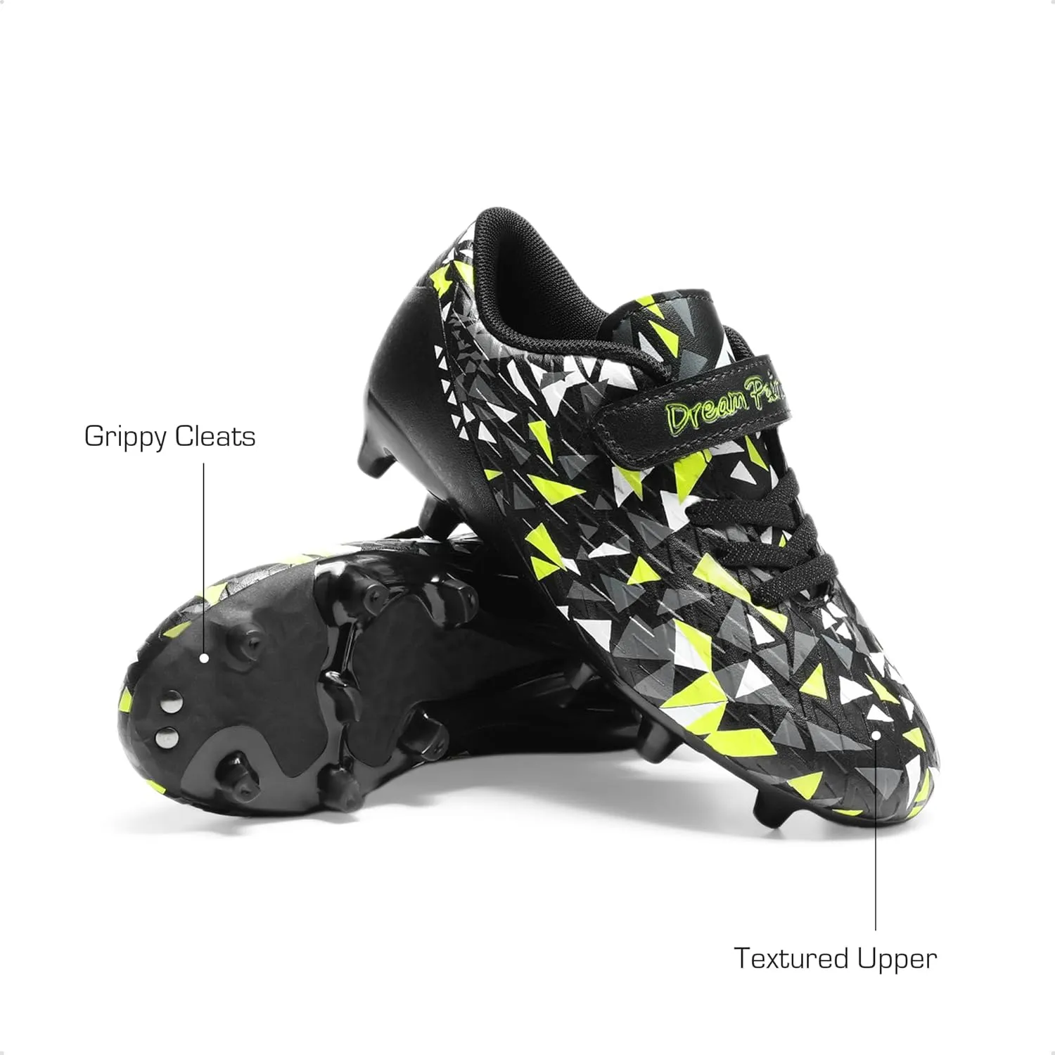 DREAM PAIRS Boys Girls Soccer Cleats Kids Football Shoes for Little/Big Kid SDSO2307K