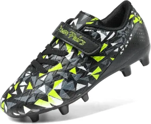 DREAM PAIRS Boys Girls Soccer Cleats Kids Football Shoes for Little/Big Kid SDSO2307K