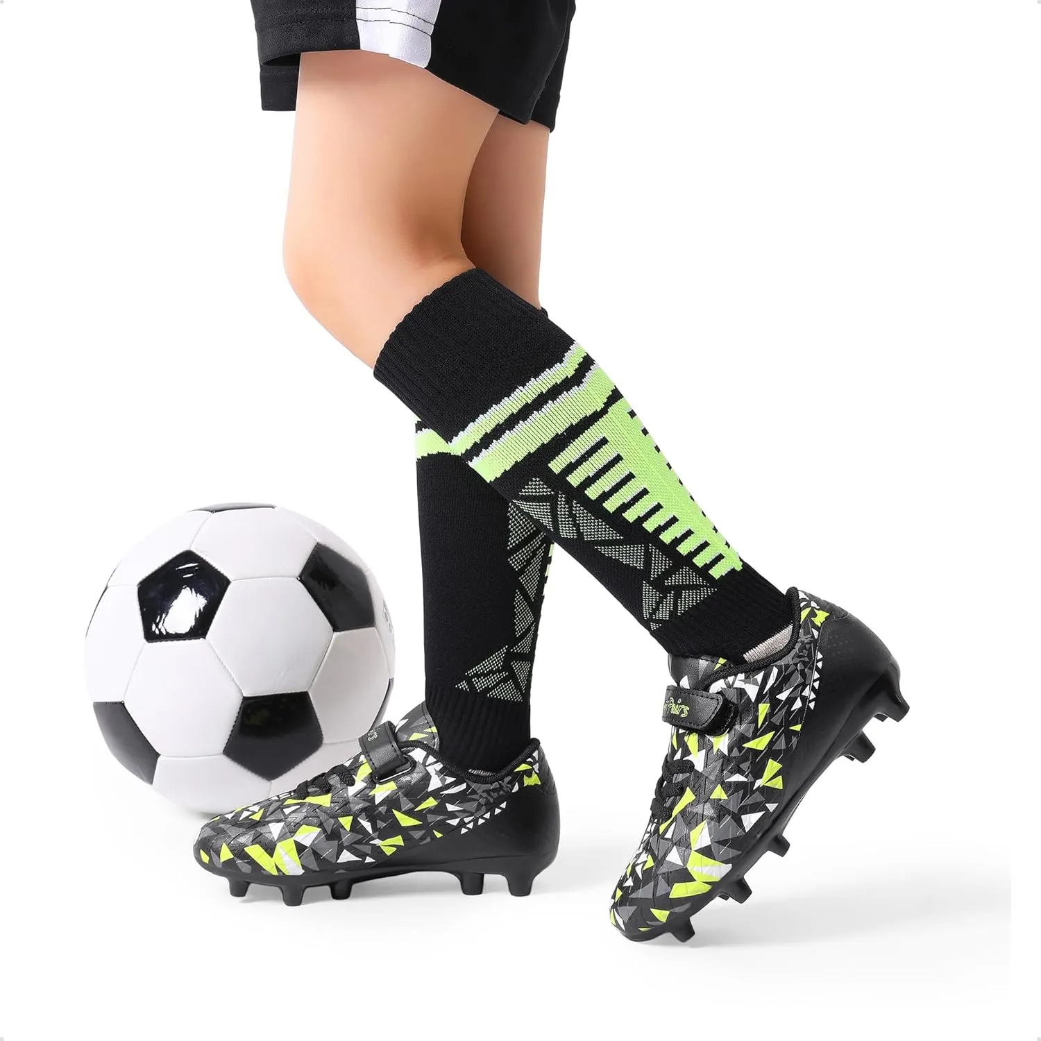 DREAM PAIRS Boys Girls Soccer Cleats Kids Football Shoes for Little/Big Kid SDSO2307K