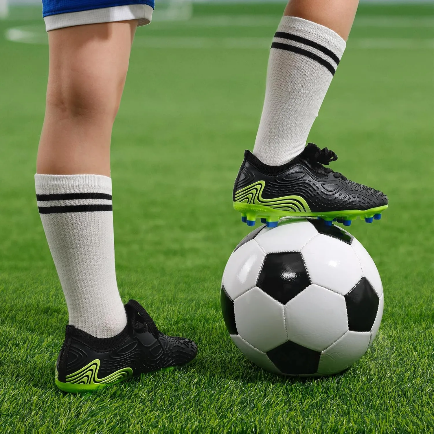 Dream Pairs Boys Girls Soccer Cleats Kids Football Shoes for Little/Big Kid