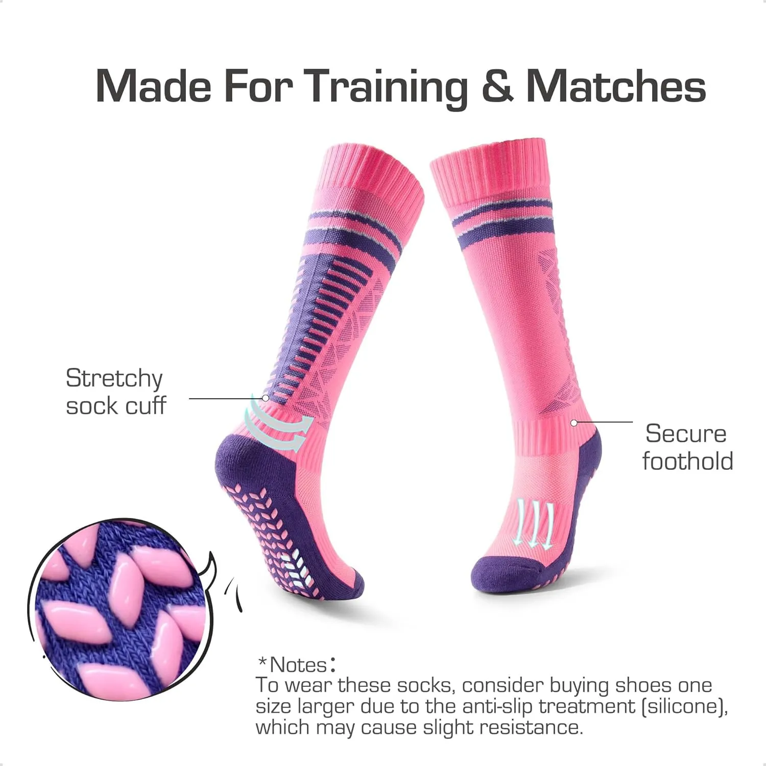 DREAM PAIRS Boys Girls Soccer Cleats Youth Firm Groud Football Shoes with Socks for Little/Big Kids