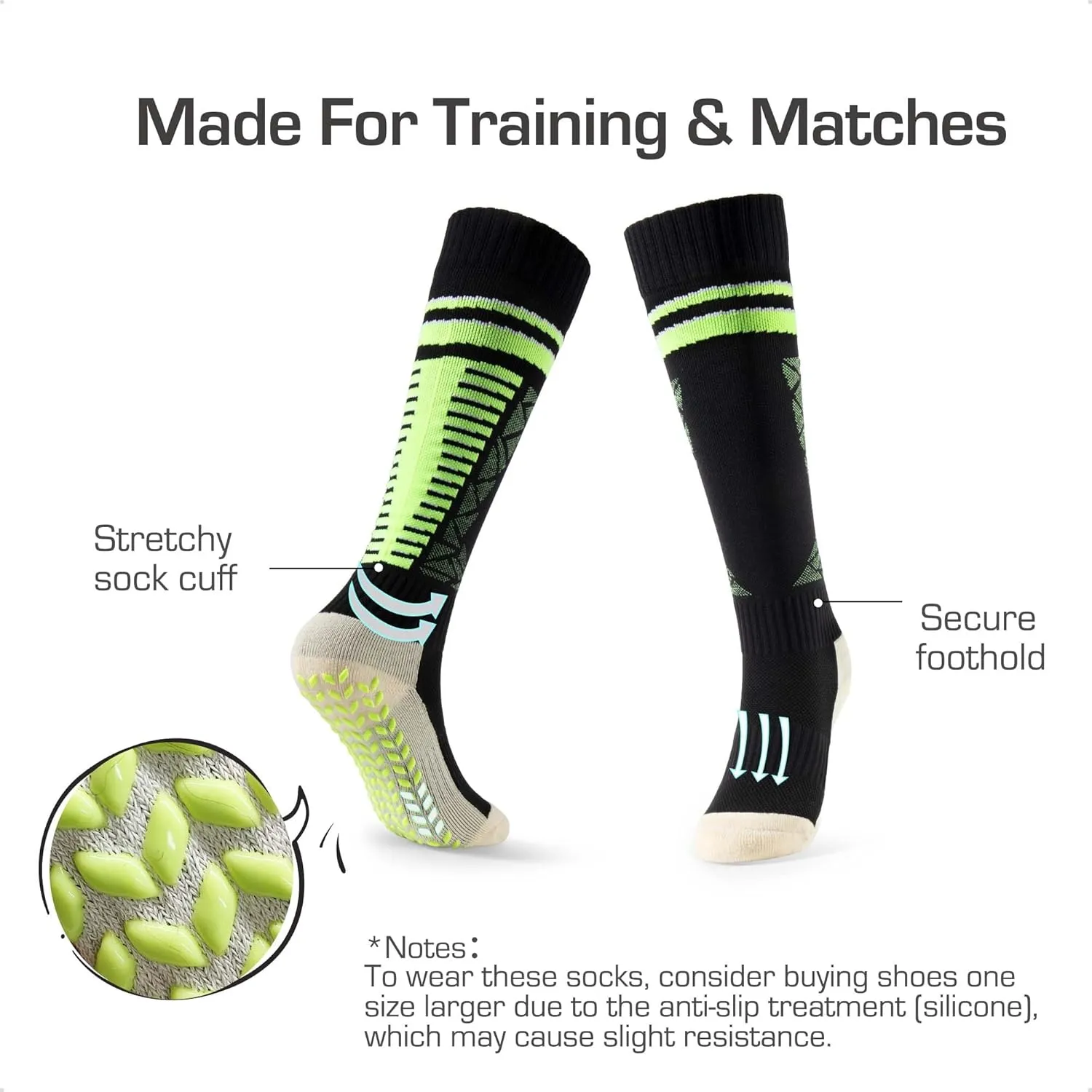 DREAM PAIRS Boys Girls Soccer Cleats Youth Firm Groud Football Shoes with Socks for Little/Big Kids