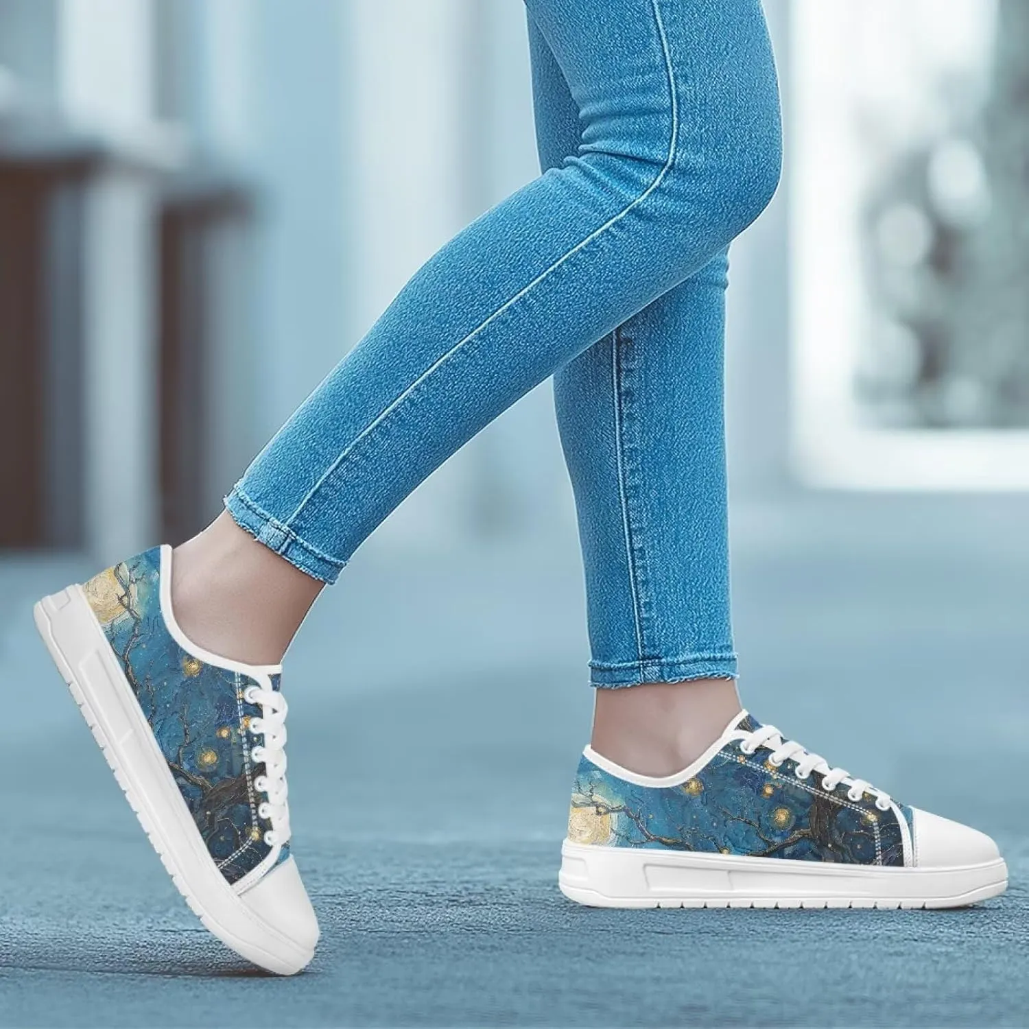 Fashion Sneakers for Women Lace up Memory Foam Insole and Non-Slip Womens Shoes Dressy Casual Spring Shoes
