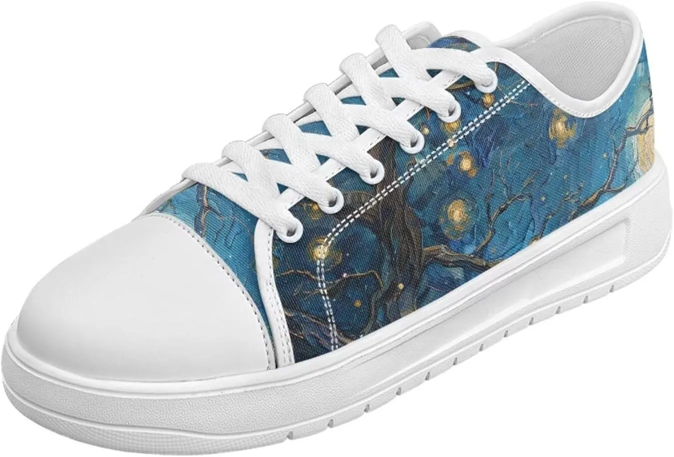 Fashion Sneakers for Women Lace up Memory Foam Insole and Non-Slip Womens Shoes Dressy Casual Spring Shoes