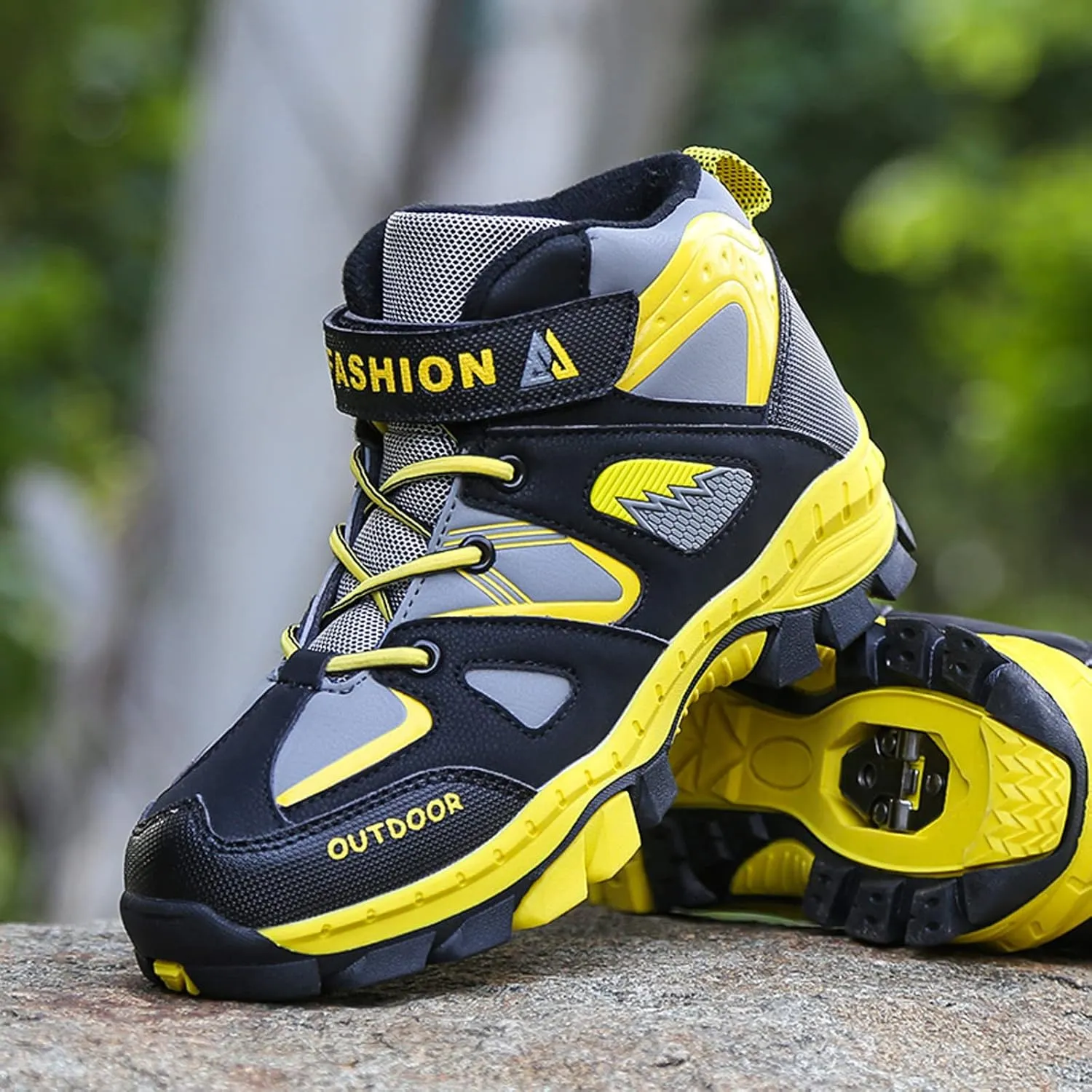 FLIOZY Kids Hiking Boots Boys Girls Winter Snow Boots Non Slip Warm Snow Sports Shoes Outdoor Walking Climbing Sneaker