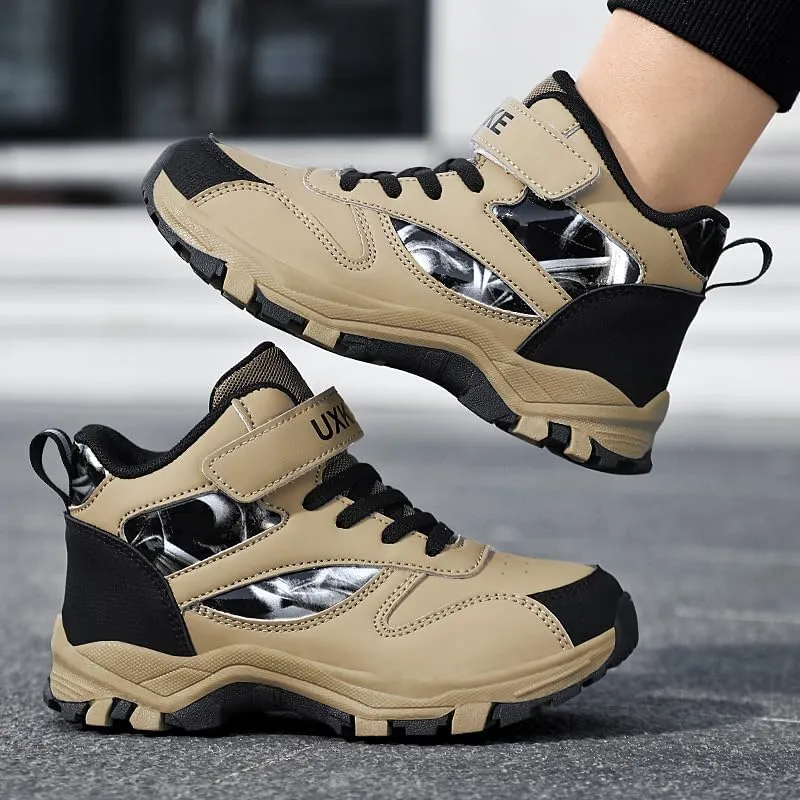 Girls Boys Basketball Shoes Kids Fashion Breathable Comfortable Sneakers Non Slip Leather Outdoor Sport Shoe