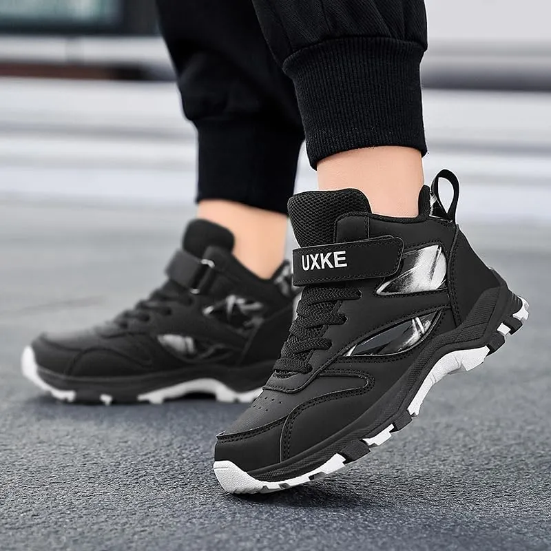 Girls Boys Basketball Shoes Kids Fashion Breathable Comfortable Sneakers Non Slip Leather Outdoor Sport Shoe
