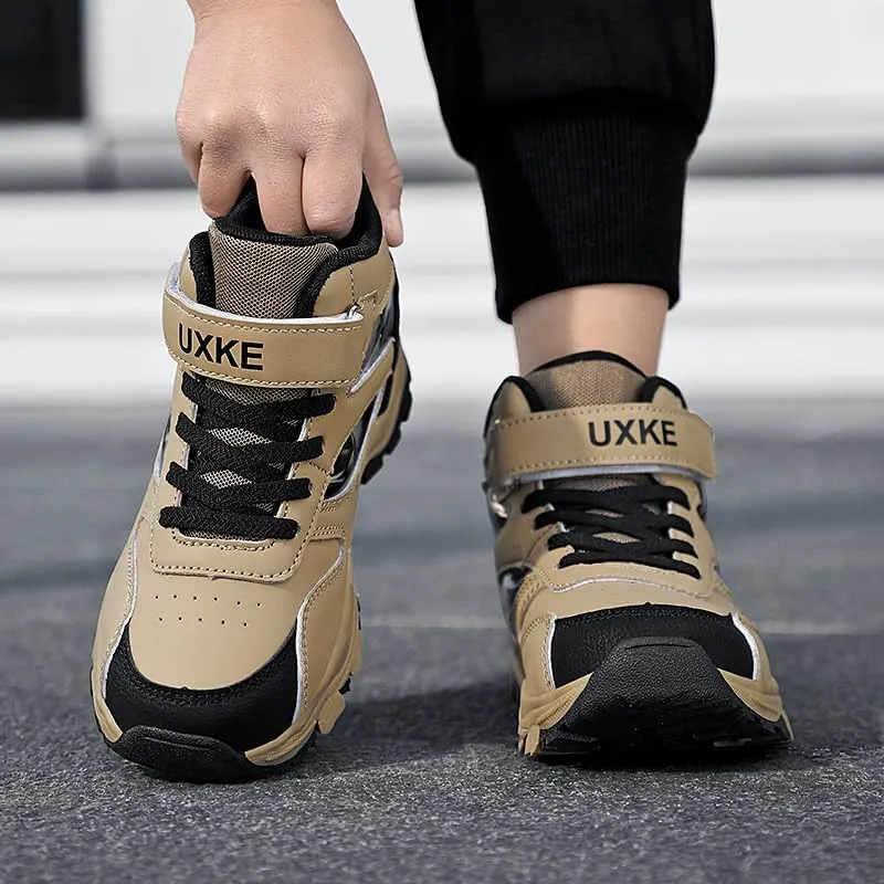 Girls Boys Basketball Shoes Kids Fashion Breathable Comfortable Sneakers Non Slip Leather Outdoor Sport Shoe