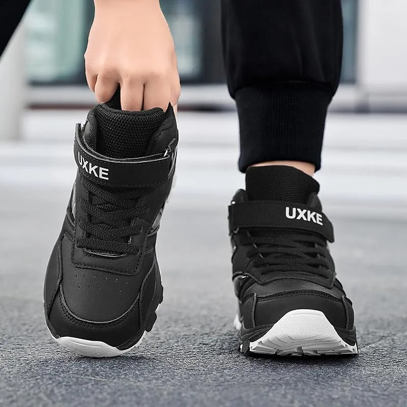 Girls Boys Basketball Shoes Kids Fashion Breathable Comfortable Sneakers Non Slip Leather Outdoor Sport Shoe