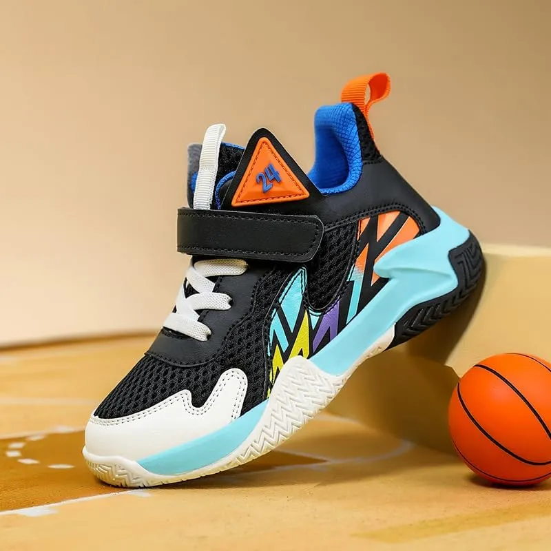 Girl's Boys Basketball Shoes Kids Fashion Comfortable Sneakers Breathable Leightweight Outdoor Sport Non Slip Shoe