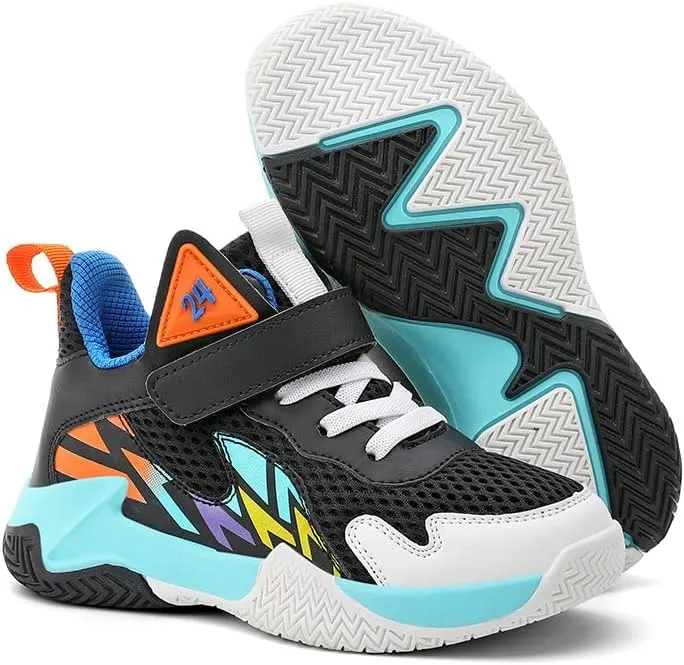 Girl's Boys Basketball Shoes Kids Fashion Comfortable Sneakers Breathable Leightweight Outdoor Sport Non Slip Shoe