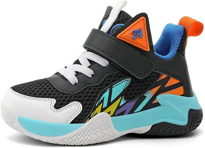 Girl's Boys Basketball Shoes Kids Fashion Comfortable Sneakers Breathable Leightweight Outdoor Sport Non Slip Shoe