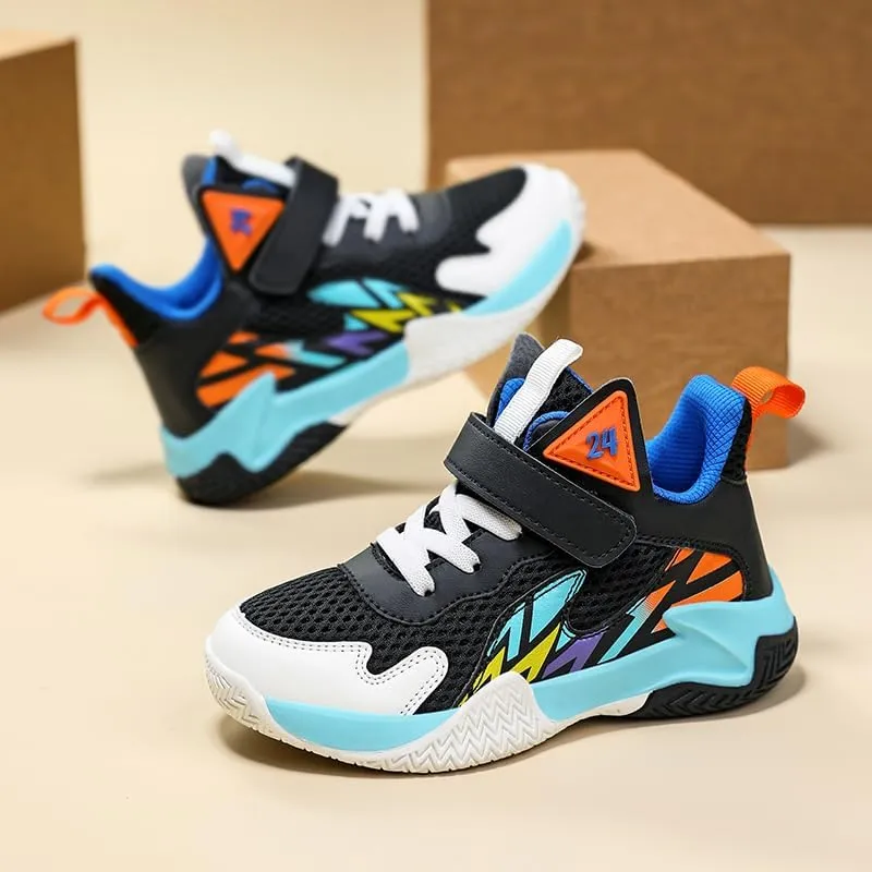 Girl's Boys Basketball Shoes Kids Fashion Comfortable Sneakers Breathable Leightweight Outdoor Sport Non Slip Shoe