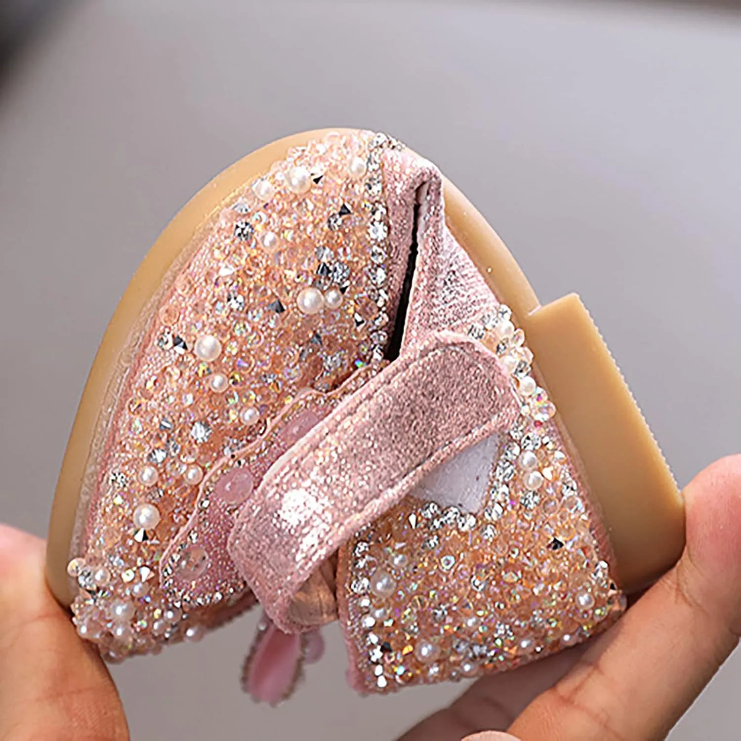 Girls Dress Shoes,Dance Shoes for Girls Childrens Shoes Pearl Princess Shoes Baby Girls Shoes for Party Wedding