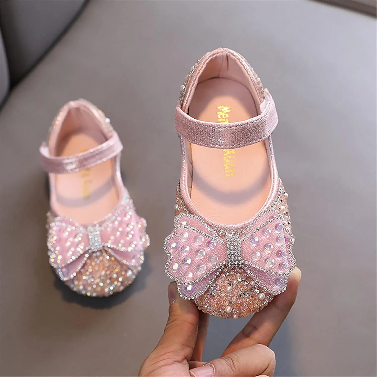 Girls Dress Shoes,Dance Shoes for Girls Childrens Shoes Pearl Princess Shoes Baby Girls Shoes for Party Wedding