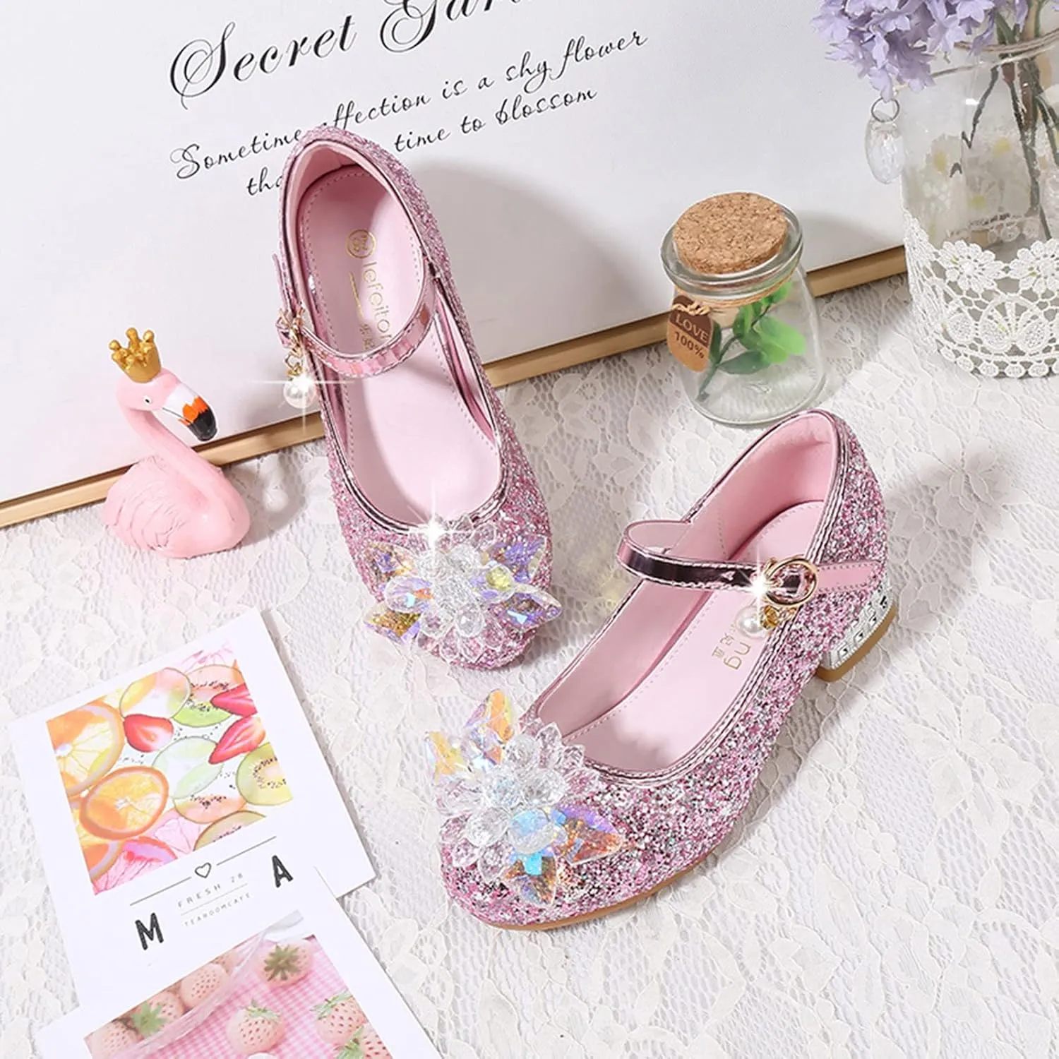 Girls Flip Flops Size 10 Toddler Toddler Little Kid Girls Dress Pumps Glitter Sequins Cute House Shoes Girls