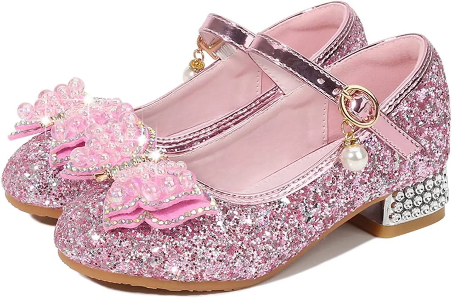 Girls Flip Flops Size 10 Toddler Toddler Little Kid Girls Dress Pumps Glitter Sequins Cute House Shoes Girls
