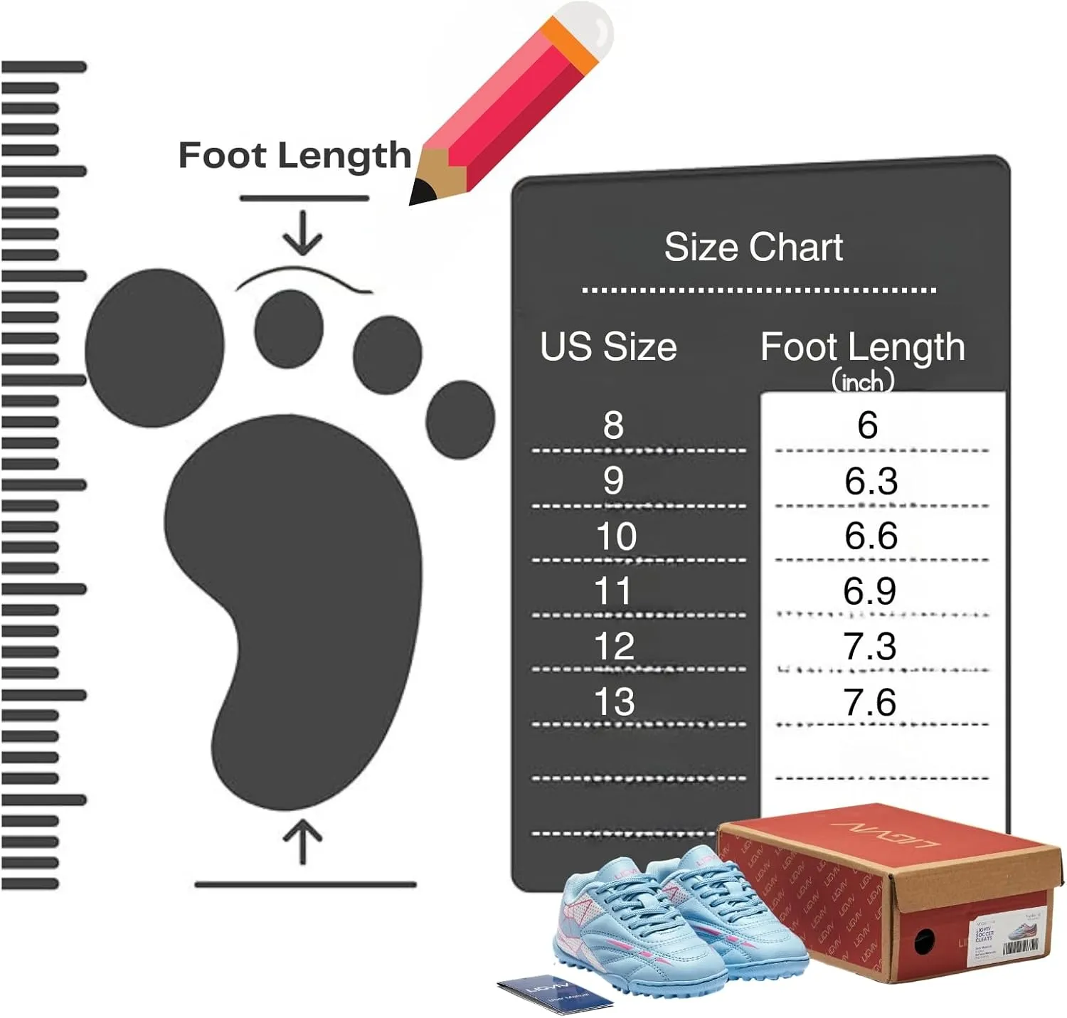 Girls Soccer Cleats for Toddler and Little Kids - Turf Lace Up Soccer Shoes - TF Outsoles for Flat Indoor and Artificial Turf