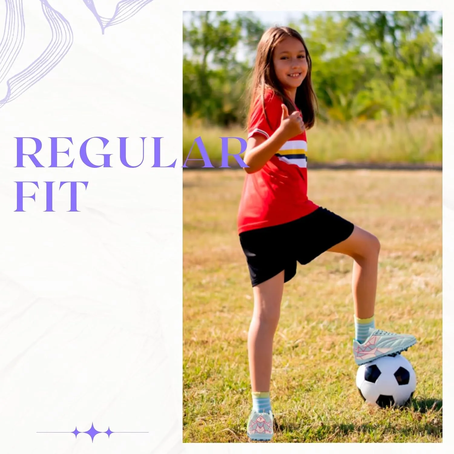 Girls Soccer Cleats for Toddler and Little Kids - Turf Lace Up Soccer Shoes - TF Outsoles for Flat Indoor and Artificial Turf