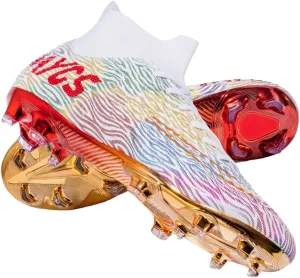 HESBITEUL Soccer Cleats Firm Ground: Lightweight FG Football Shoes