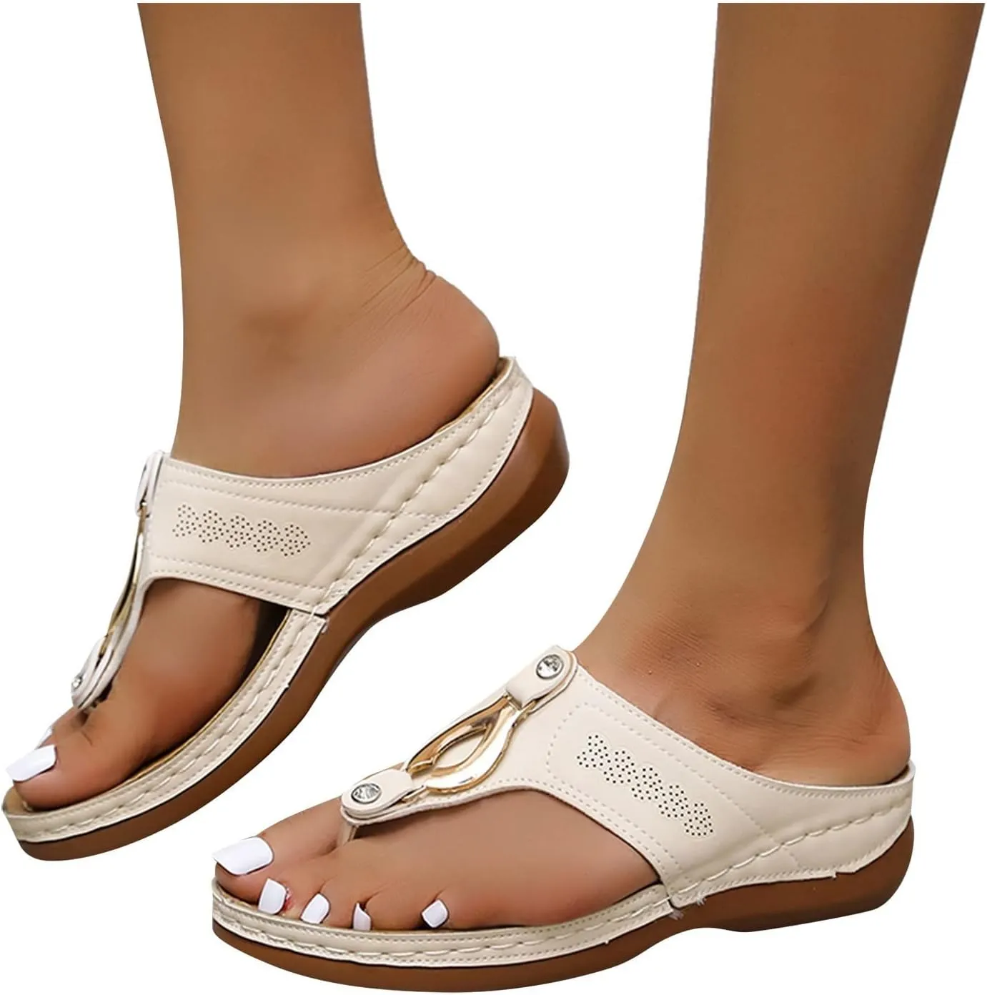 High Arch Support Slippers Women Cute White Walking Sandals for Women Brown Dressy Sandals Women Womens Orthopedic Work Shoes Size 11 Orthopedic Flip Flops Men Platform Wedge Sandals