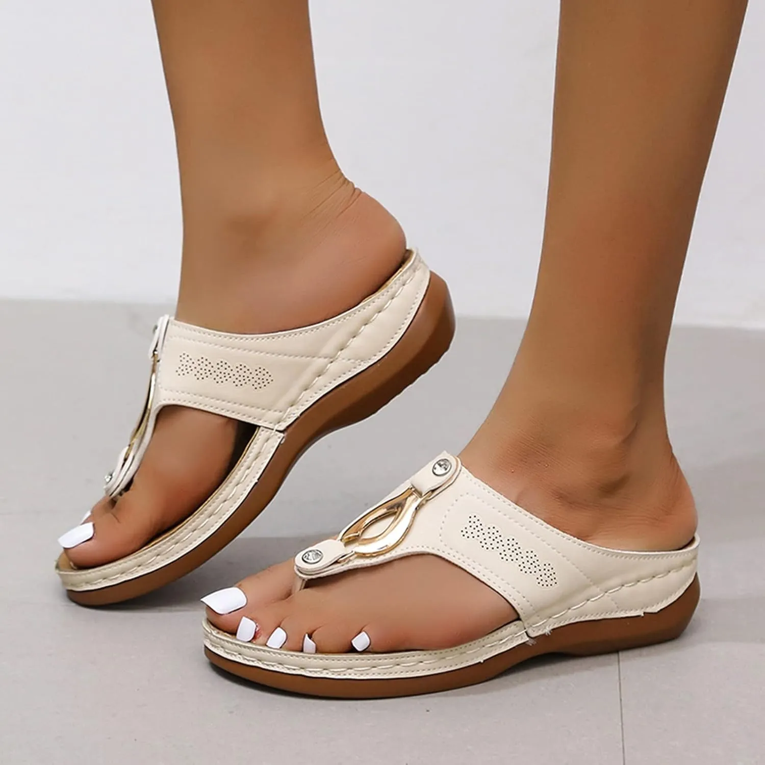High Arch Support Slippers Women Cute White Walking Sandals for Women Brown Dressy Sandals Women Womens Orthopedic Work Shoes Size 11 Orthopedic Flip Flops Men Platform Wedge Sandals