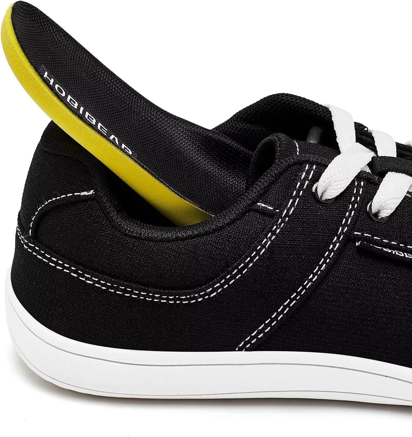 HOBIBEAR Unisex Canvas Shoes Men's Wide Barefoot Shoes Women's Fashion Sneakers Classic Casual Shoes Zero Drop Sole