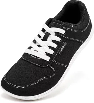 HOBIBEAR Unisex Canvas Shoes Men's Wide Barefoot Shoes Women's Fashion Sneakers Classic Casual Shoes Zero Drop Sole