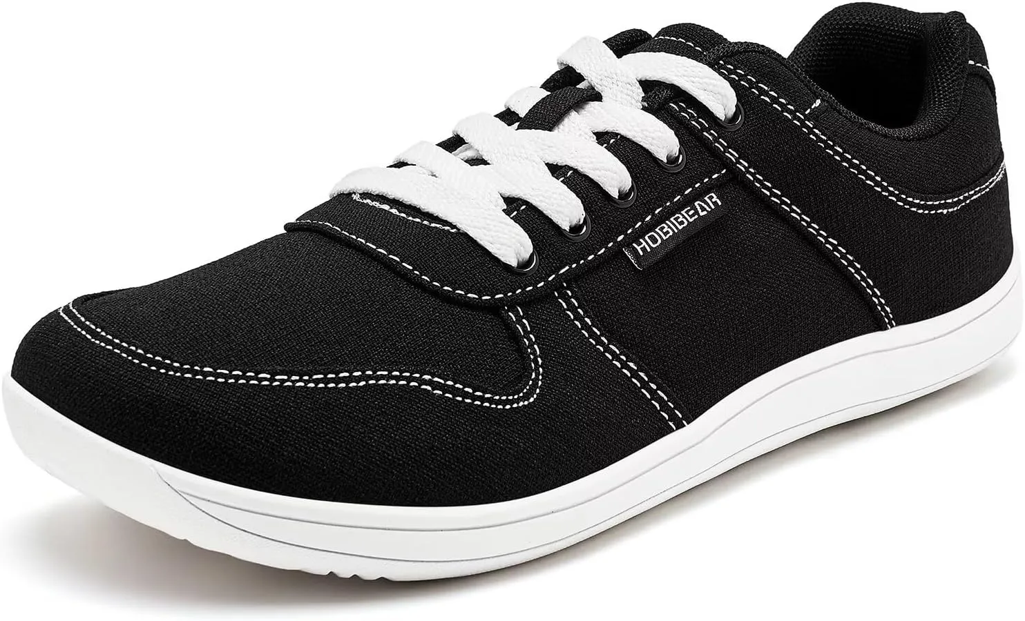 HOBIBEAR Unisex Canvas Shoes Men's Wide Barefoot Shoes Women's Fashion Sneakers Classic Casual Shoes Zero Drop Sole