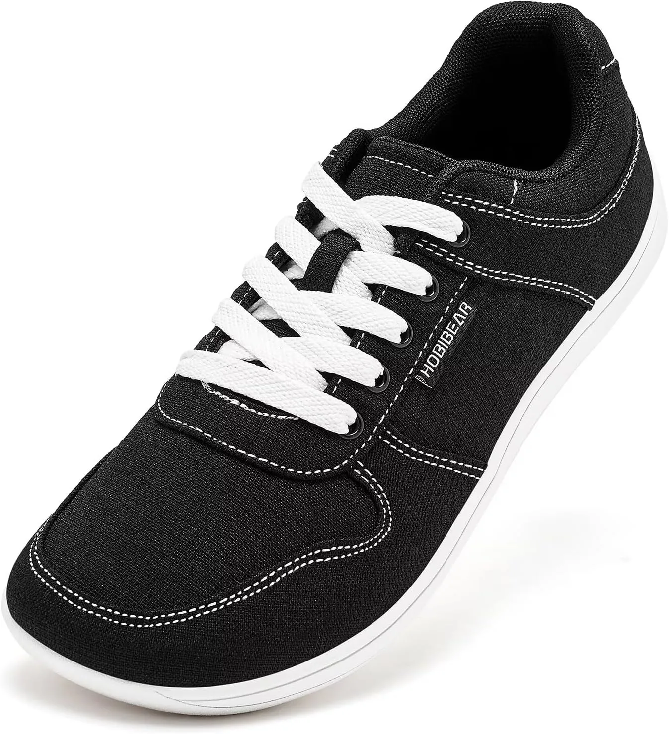 HOBIBEAR Unisex Canvas Shoes Men's Wide Barefoot Shoes Women's Fashion Sneakers Classic Casual Shoes Zero Drop Sole