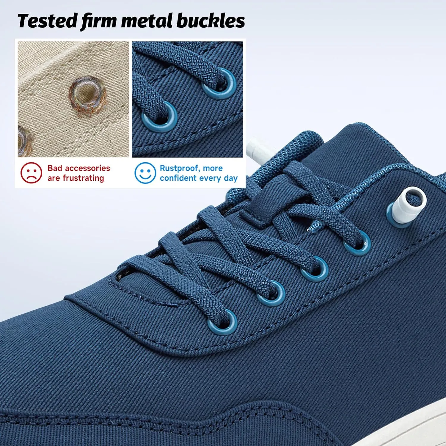 HOBIBEAR Womens Mens Hands Free Slip On Sneakers Comfort Wide Minimalist Barefoot Canvas Shoes