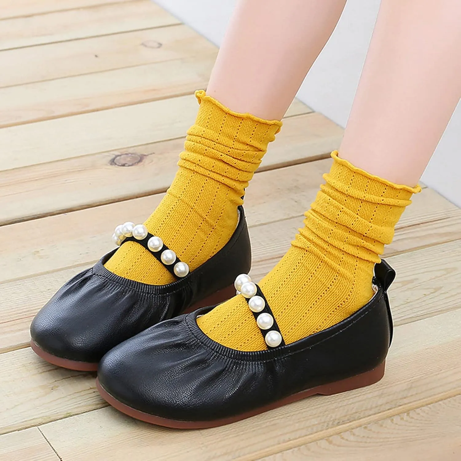 House Slipper with Memory Foam Toddler Little Girl Dress Shoes Casual Slip On Ballet Flat Girls Sandals Easter
