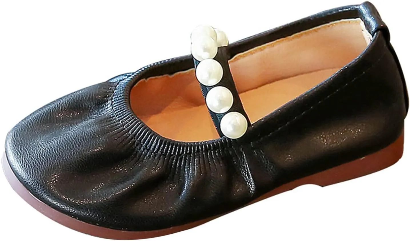 House Slipper with Memory Foam Toddler Little Girl Dress Shoes Casual Slip On Ballet Flat Girls Sandals Easter