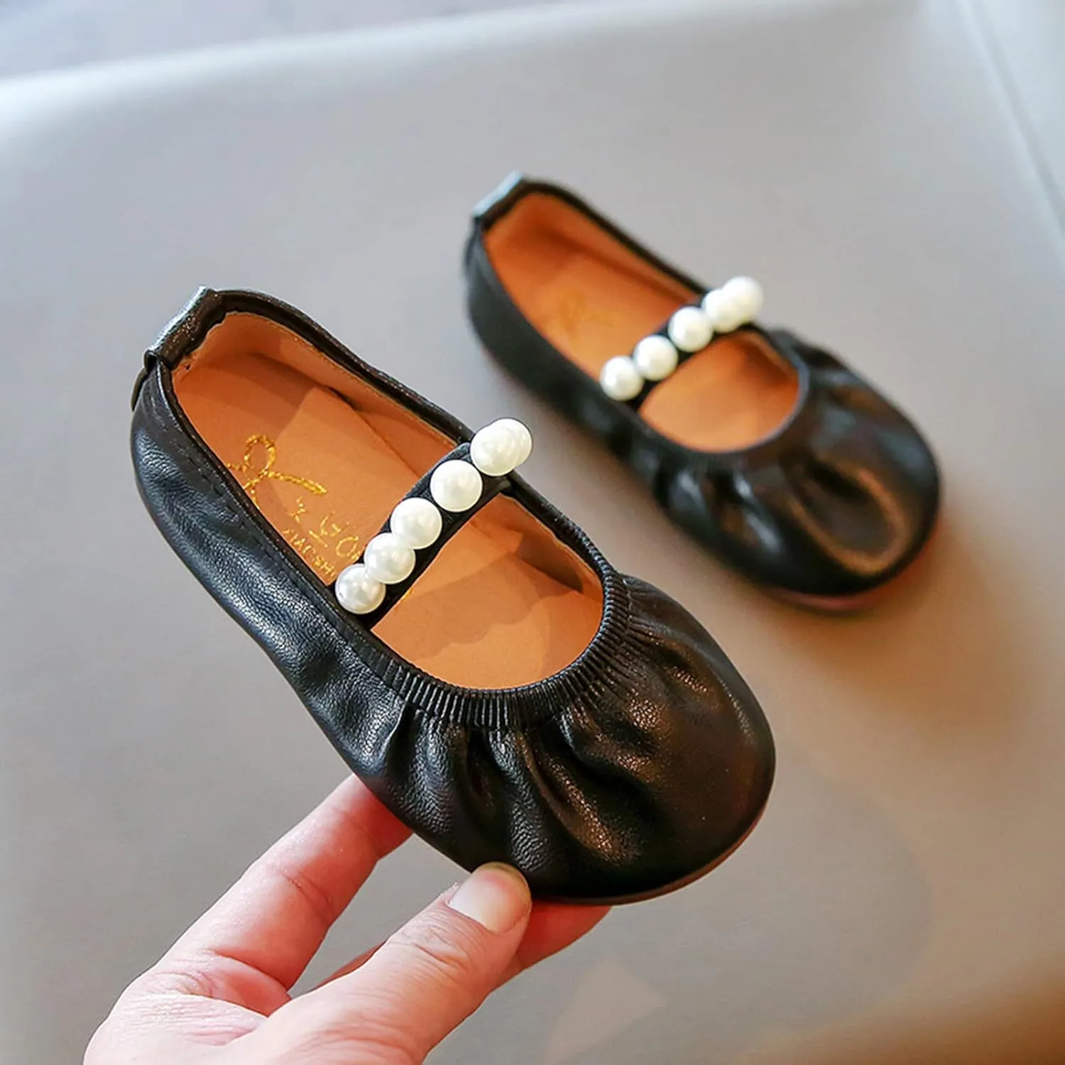 House Slipper with Memory Foam Toddler Little Girl Dress Shoes Casual Slip On Ballet Flat Girls Sandals Easter