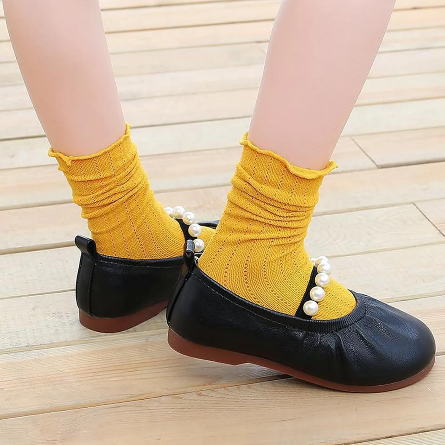 House Slipper with Memory Foam Toddler Little Girl Dress Shoes Casual Slip On Ballet Flat Girls Sandals Easter