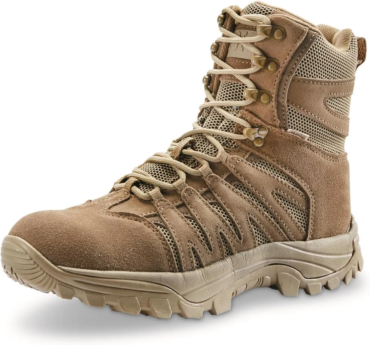 HQ ISSUE Tactical Boots for Men Waterproof Shoes in Coyote Brown for Hiking Canyon