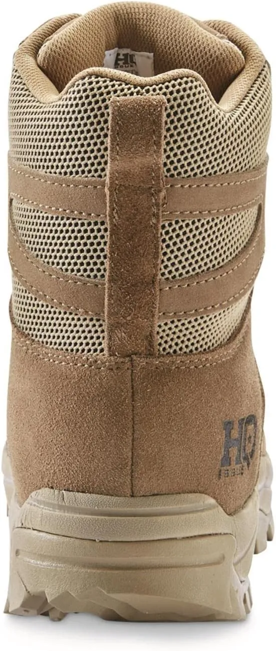 HQ ISSUE Tactical Boots for Men Waterproof Shoes in Coyote Brown for Hiking Canyon