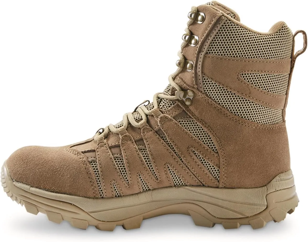 HQ ISSUE Tactical Boots for Men Waterproof Shoes in Coyote Brown for Hiking Canyon