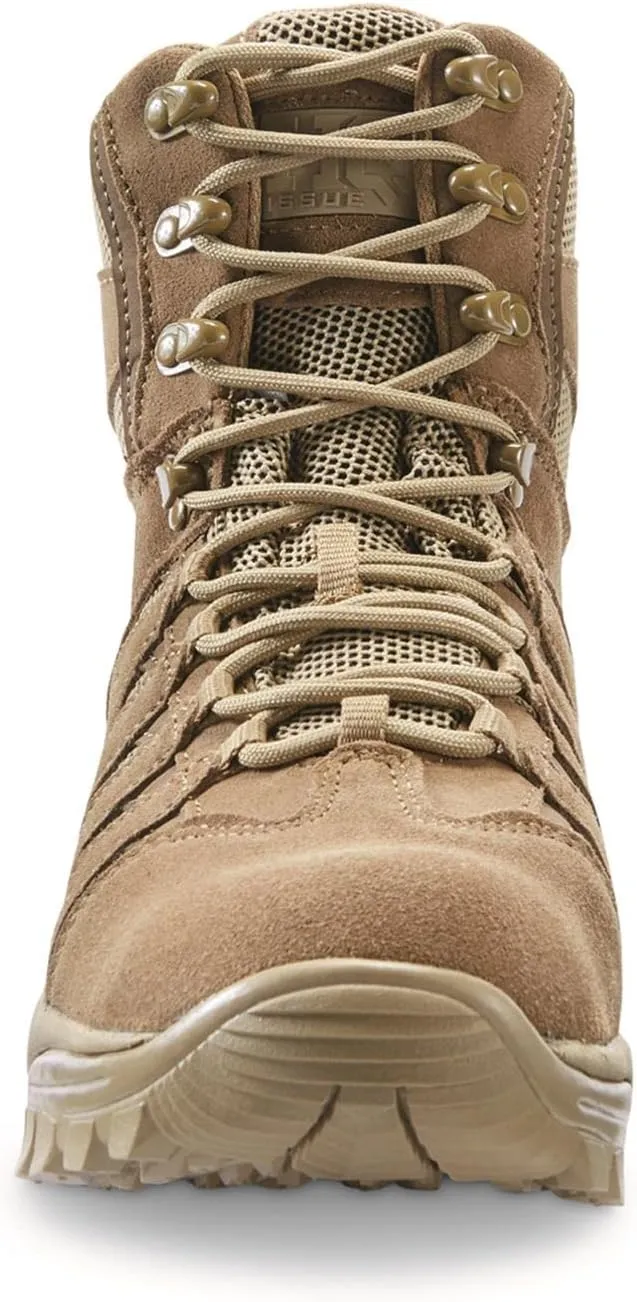 HQ ISSUE Tactical Boots for Men Waterproof Shoes in Coyote Brown for Hiking Canyon