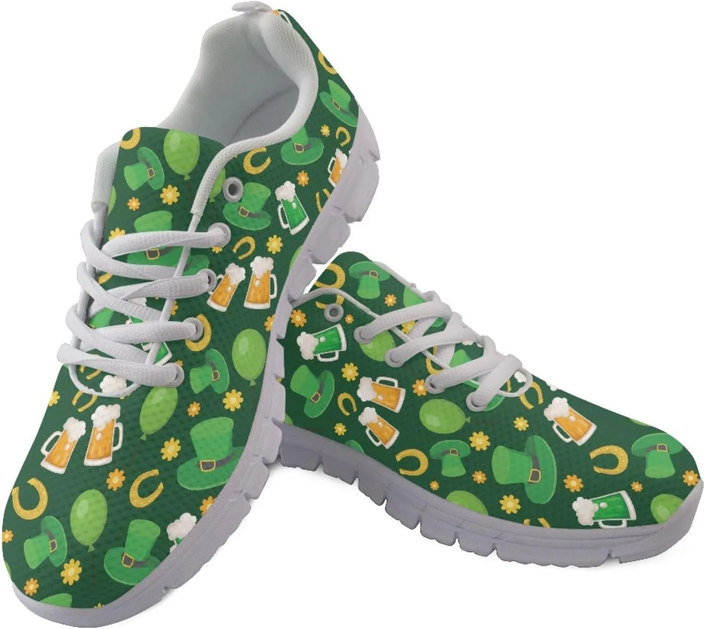 INSTANTARTS Sneakers Womens Breathable Sports Shoes Air Mesh Running Shoes Tennis Flat Shoes