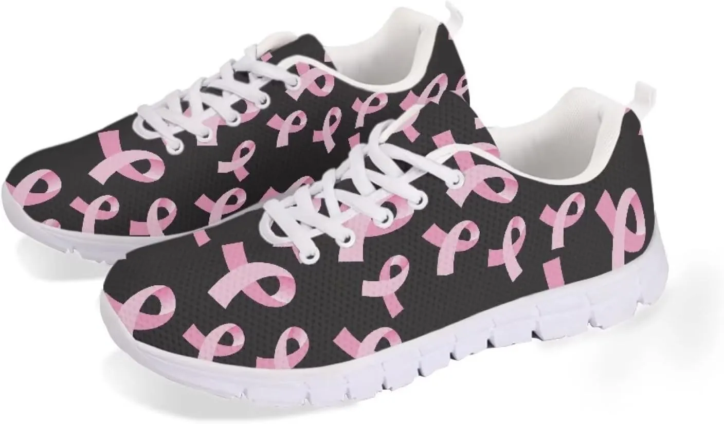INSTANTARTS Sneakers Womens Breathable Sports Shoes Air Mesh Running Shoes Tennis Flat Shoes